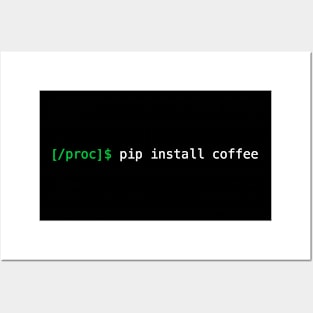 pip install coffee Posters and Art